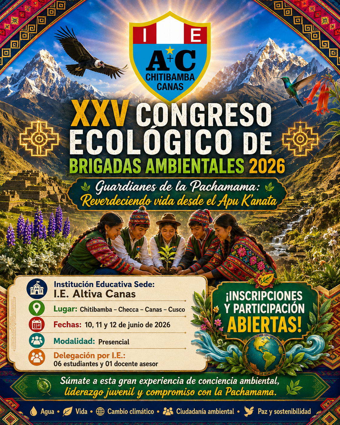 Flyer oficial del Congreso Ecológico 2026